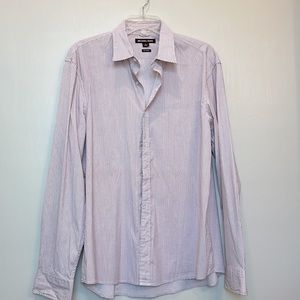 Michael Kors • Trim Stretch Button Up • Large